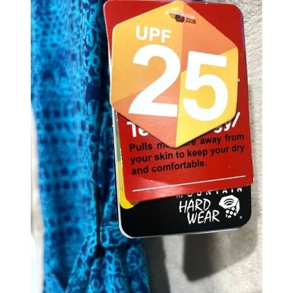 Mountain Hard Wear Women Sleeveless Blue Teal Dryspun Batika Waist Dress UPF 25 - Picture 10 of 12